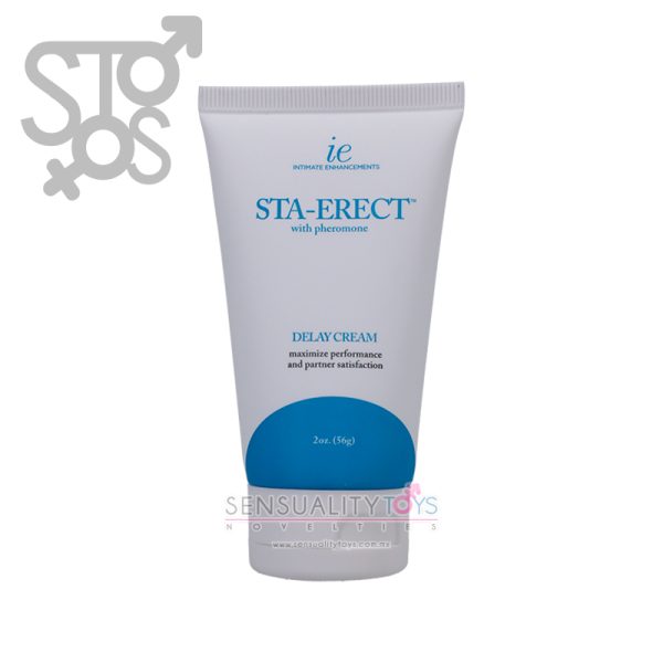 1312-01-BX INTIMATE ENHACEMENTS - STA-ERECT WITH PHEROMONE DELAY CREAM - Imagen 2
