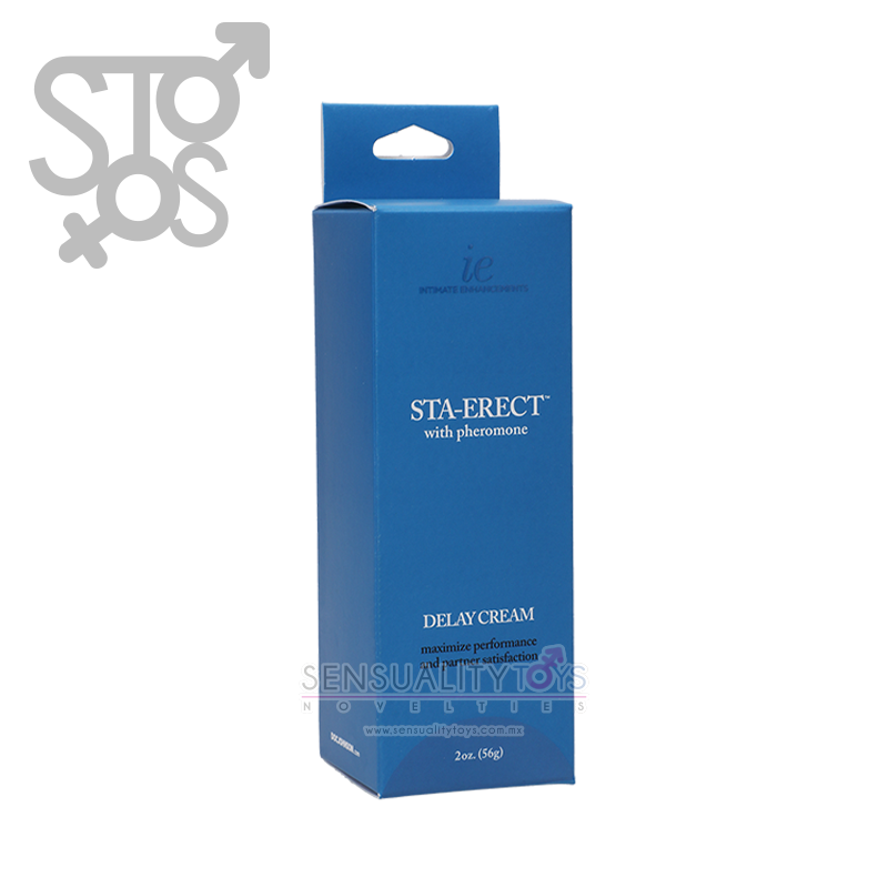 1312-01-BX INTIMATE ENHACEMENTS - STA-ERECT WITH PHEROMONE DELAY CREAM