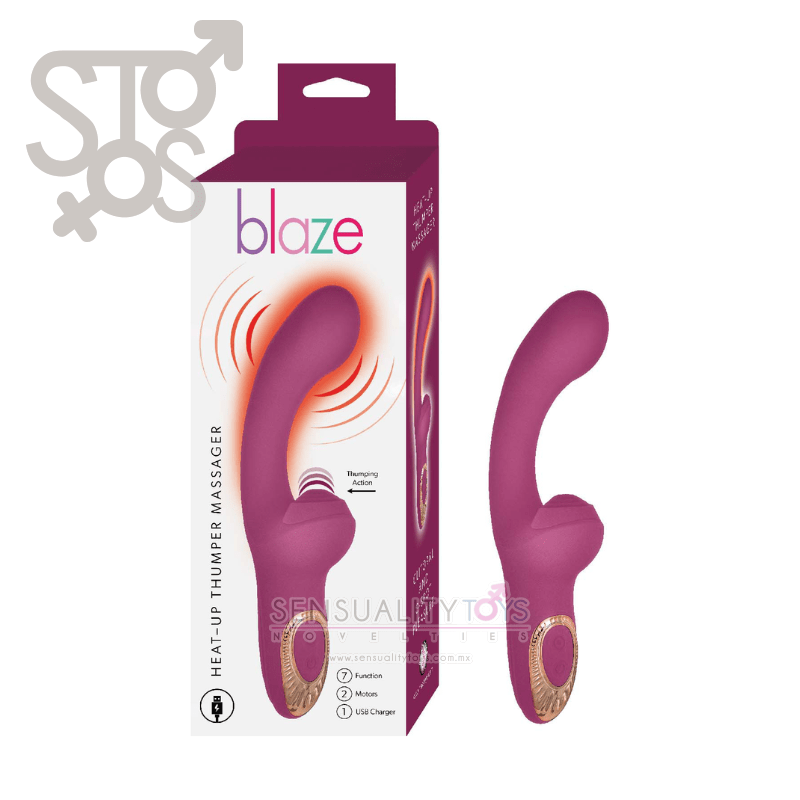 3223-1 BLAZE HEAT-UP THUMPER MASSAGER
