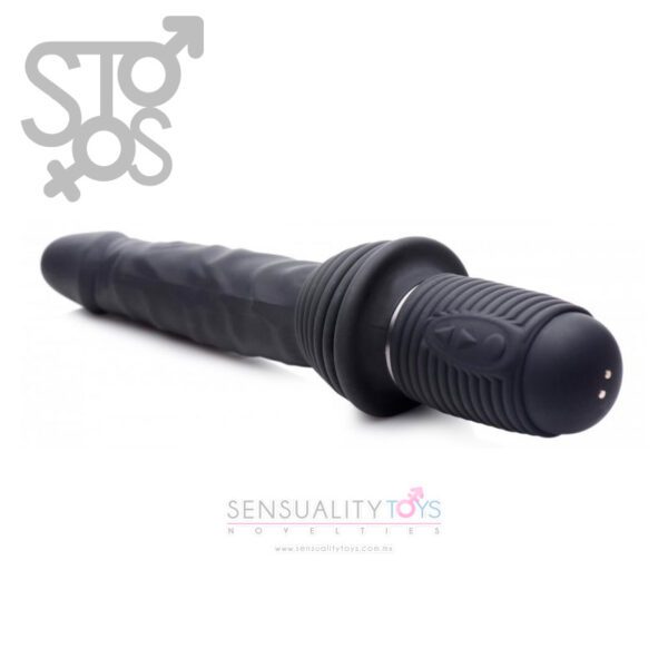 AG717 MASTER SERIES - 10X THRUST MASTER VIBRATING & THRUSTING DILDO WITH HANDLE - Imagen 2