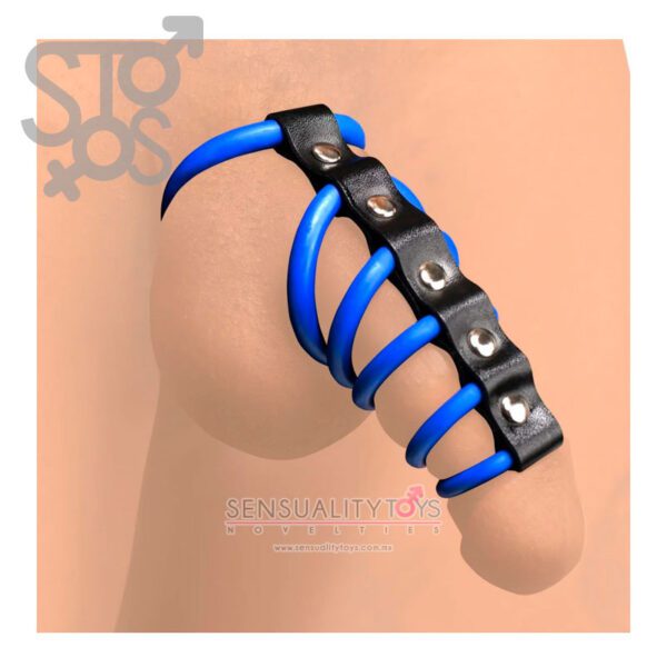 AH038 ST GATES OF HELL SILICONE CHASTITY DEVICE - Imagen 3