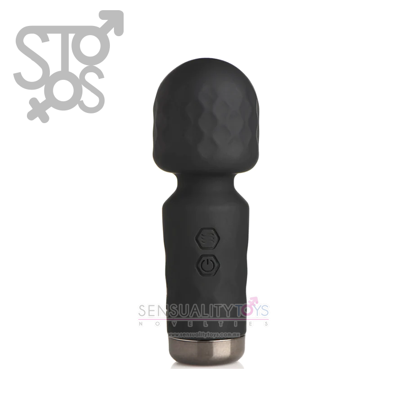 AH205 10X MINI SILICONE WAND - BLACK - Imagen 2