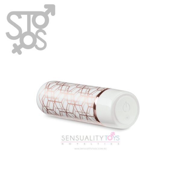 BL-14333 THE COLLECTION - GLITZY GEO - RECHARGEABLE BULLET - ROSE GOLD - Imagen 5