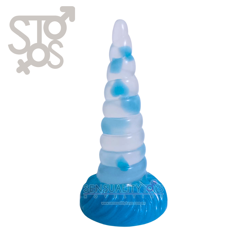 LSC-013 DILDO UNICORNIO AZUL