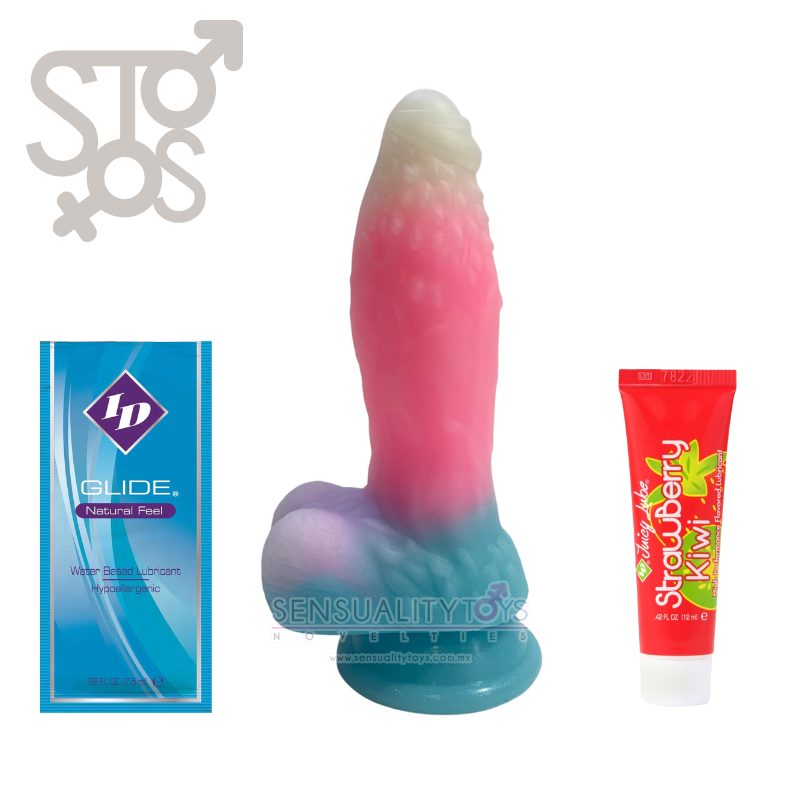 LSC-040 DILDO BICOLOR MARITIMO
