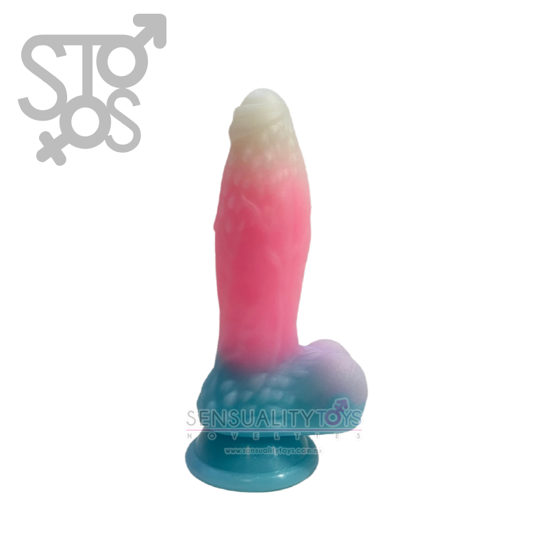 LSC-040 DILDO BICOLOR MARITIMO - Imagen 2