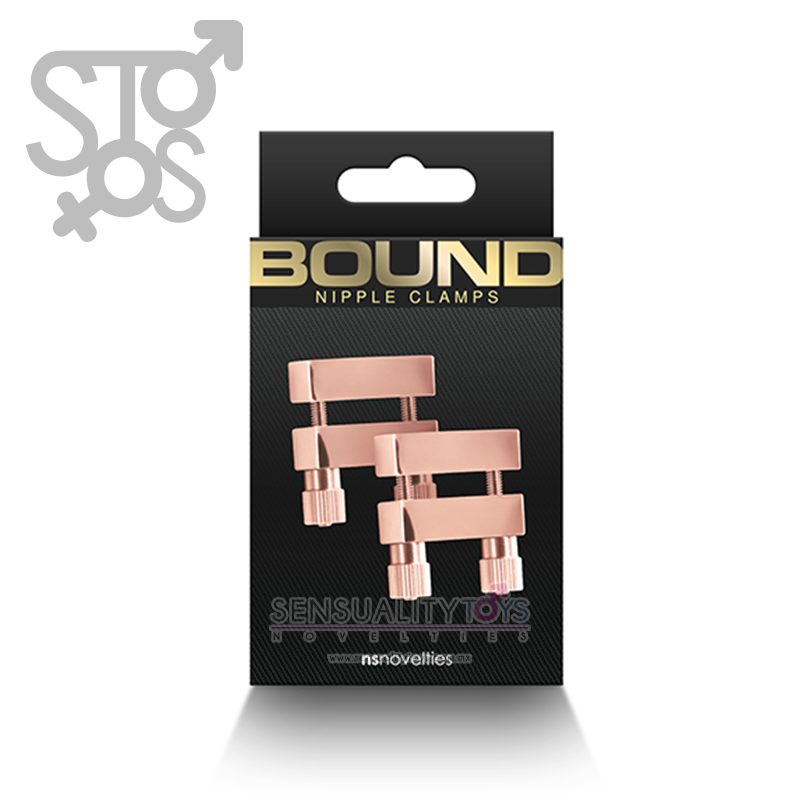 NSN-1304-42 BOUND - NIPPLE CLAMPS - V1 - ROSE GOLD