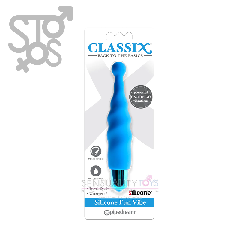 PD1984-14 CLASSIX SILICONE FUN VIBE - BLUE