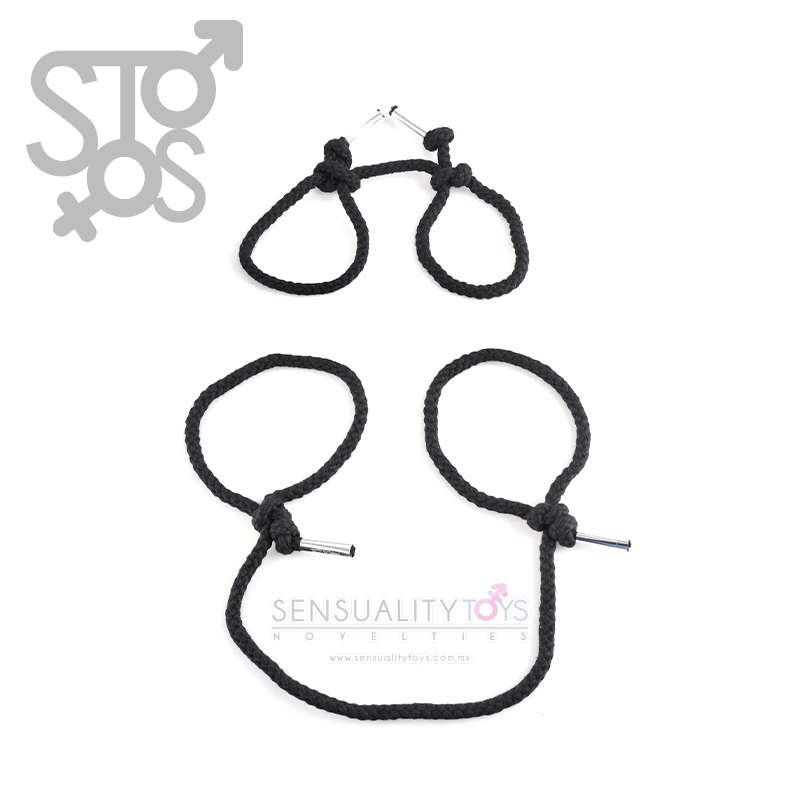 PD2124-00 FETISH FANTASY SERIES SILK ROPE BONDAGE SET - BLACK - Imagen 2