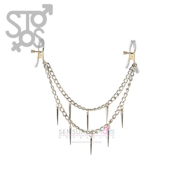 PD3624-26 FETISH FANTASY SERIES ROCK HARD NIPPLE CLAMPS - SILVER - Imagen 2