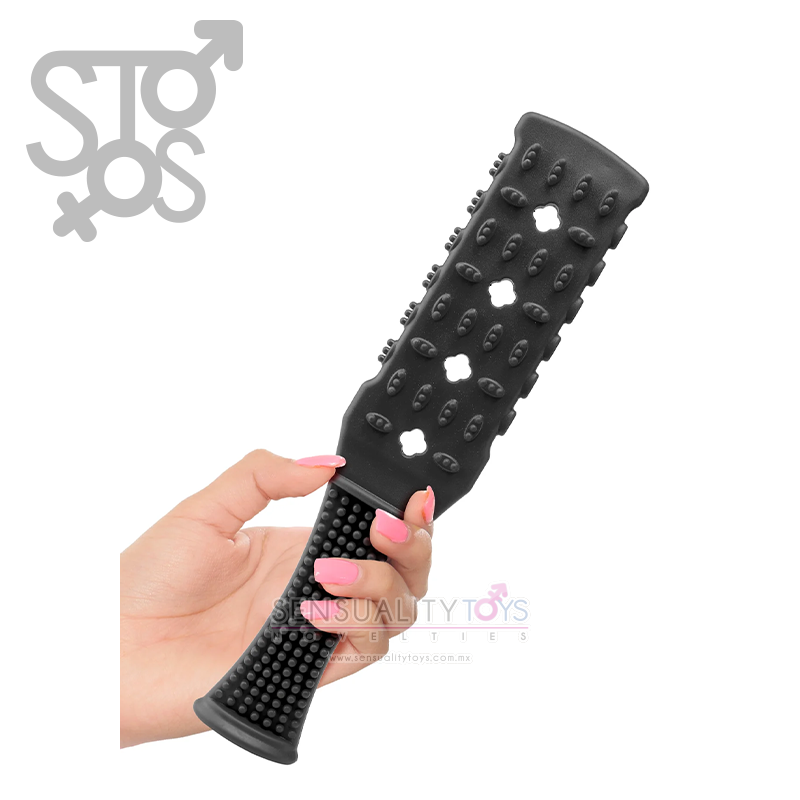 PD3747-23 FETISH FANTASY SERIES RUBBER PADDLE - BLACK - Imagen 2