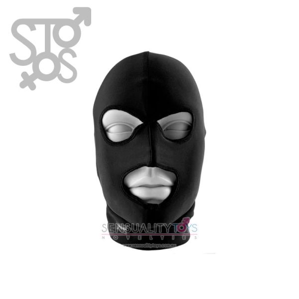 PD4423-23 FETISH FANTASY SERIES LIMITED EDITION SPANDEX HOOD - BLACK - Imagen 2