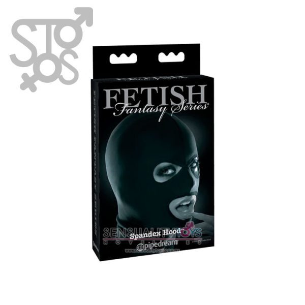 PD4423-23 FETISH FANTASY SERIES LIMITED EDITION SPANDEX HOOD - BLACK