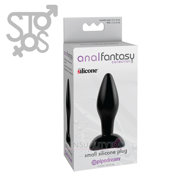 PD4602-23 ANAL FANTASY COLLECTION SMALL SILICONE PLUG - BLACK