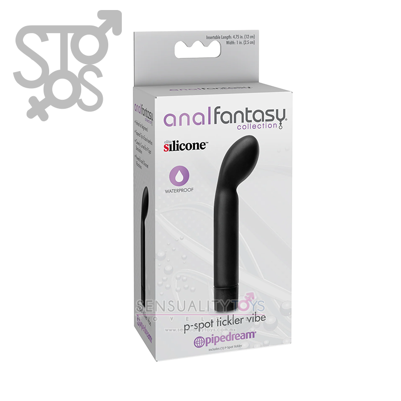 PD4628-23 ANAL FANTASY COLLECTION P-SPOT TICKLER VIBE - BLACK