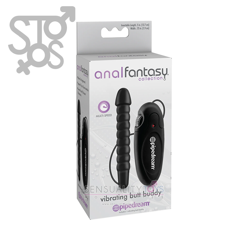PD4629-23 ANAL FANTASY COLLECTION VIBRATING BUTT BUDDY - BLACK