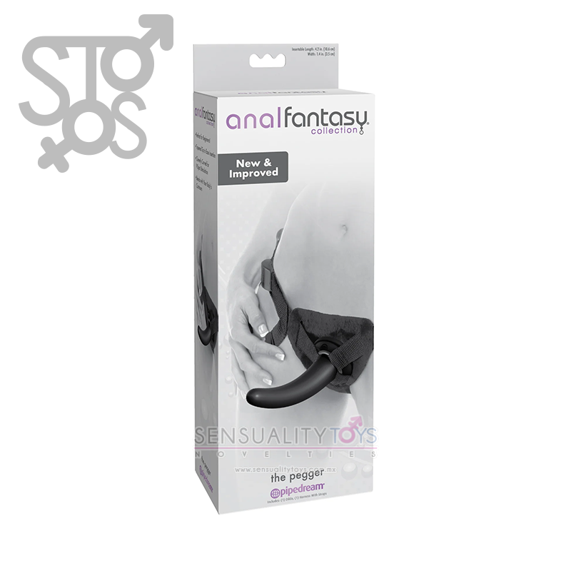 PD4663-23 ANAL FANTASY COLLECTION THE PEGGER - BLACK