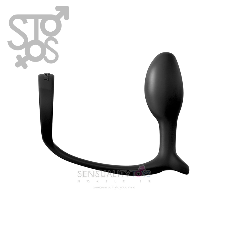 PD4693-23 ANAL FANTASY COLLECTION ASS-GASM COCK RING BEGINNERS PLUG - BLACK - Imagen 3