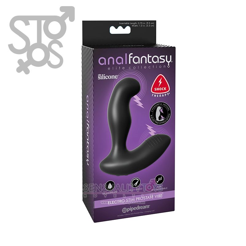 PD4784-23 ANAL FANTASY ELITE ELECTRO STIM PROSTATE VIBE - BLACK