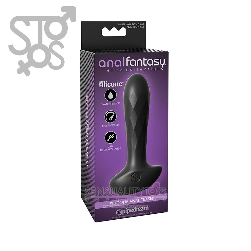 PD4785-23 ANAL FANTASY ELITE SILICONE ANAL TEASER - BLACK