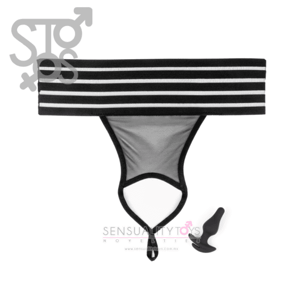 PD4824-23 HOOKUP PANTIES CROTCHLESS LOVE GARTER FITS SIZE XL-XXL - Imagen 6