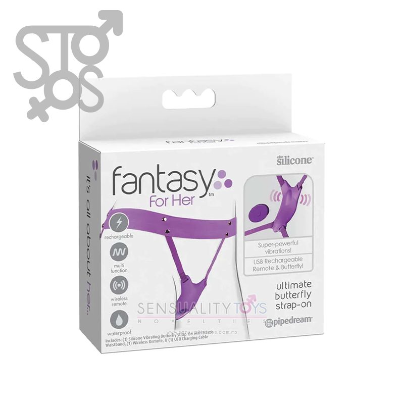 PD4961-12 Fantasy For Her - Ultimate Butterfly Strap-On