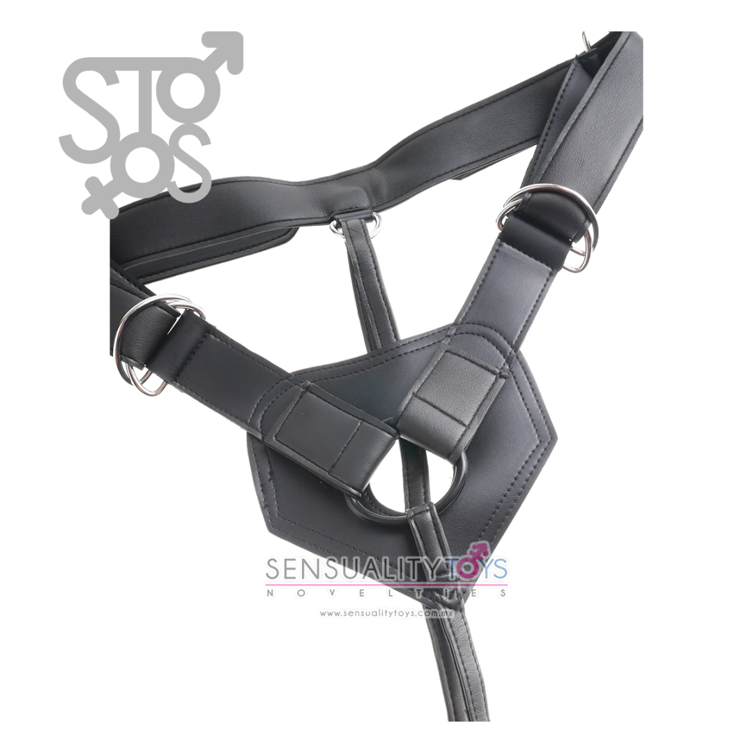 PD5621-21 King Cock Strap on Harness with 6" Cock - Light - Imagen 2