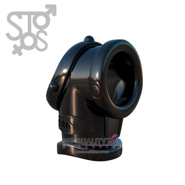 PD5922-23 FANTASY C-RINGZ COCK PIPE WITH BALL-STRETCHER - BLACK - Imagen 2