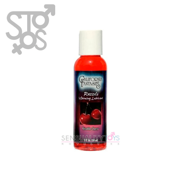 RKC-02 RAZZELS 3-IN-1 FLAVORED WARMING LUBRICANT 2.5 OZ BOTTLE – KISSABLE CHERRY