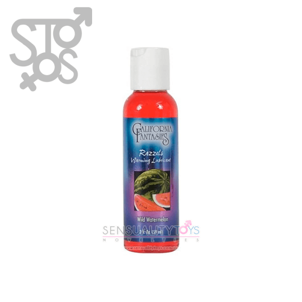 RWW-02 RAZZELS 3-IN-1 FLAVORED WARMING LUBRICANT 2.5 OZ BOTTLE – WILD WATERMELON