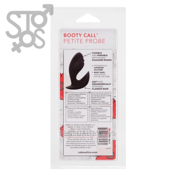 SE-0396-45-2 BOOTY CALL PETITE PROBE - BLACK - Imagen 3