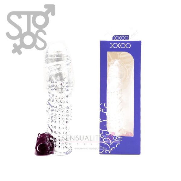 SL012A XXOO - CRYSTAL PENIS SLEEVE - MODELO A
