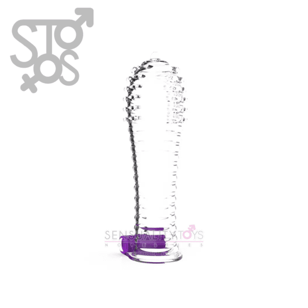 SL012B XXOO - CRYSTAL PENIS SLEEVE - MODELO B - Imagen 3