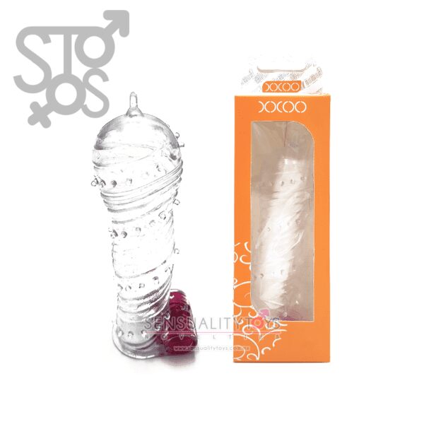 SL012C XXOO - CRYSTAL PENIS SLEEVE - MODELO C
