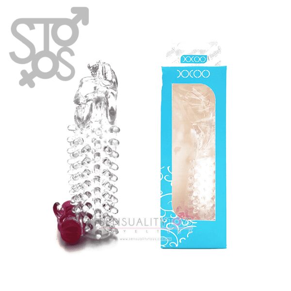 SL012D XXOO - CRYSTAL PENIS SLEEVE - MODELO D