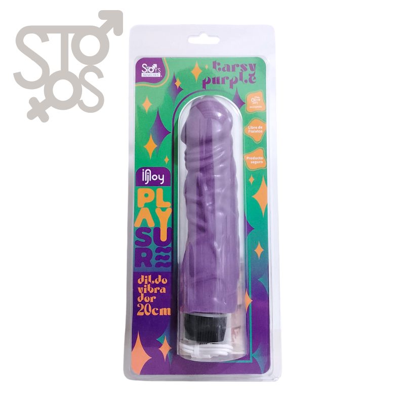 ST-078 INJOY - VIBRADOR RECARGABLE PLAYSURE - TARSY 20 CM - PURPLE