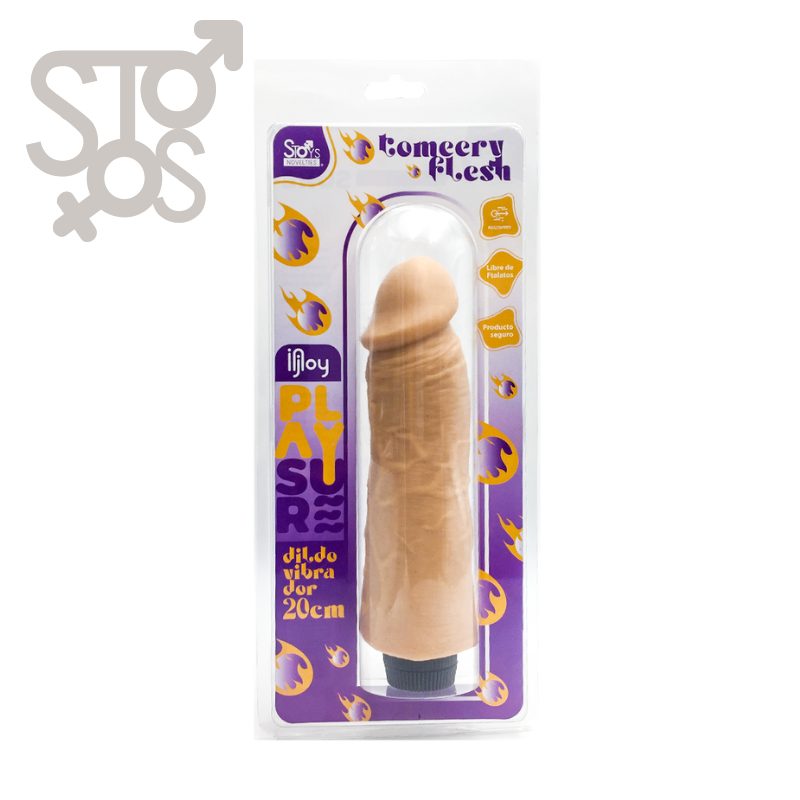 ST-083 INJOY - VIBRADOR RECARGABLE PLAYSURE - TOMERY 20 CM - FLESH