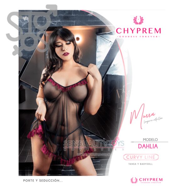 STCL-020 LENCERÍA CHYPREM – MODELO DHALIA – MUSSA COLLECTION - CURVY LINE