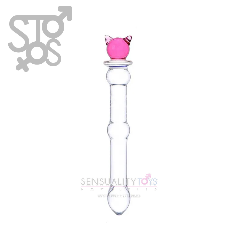 YF-381 VARITA ESTIMULANTE CRISTAL GATO ROSA