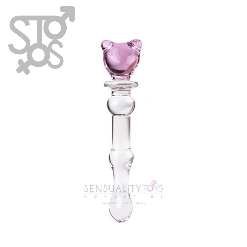 YF-387 VARITA ESTIMULANTE CRISTAL GATO ROSA