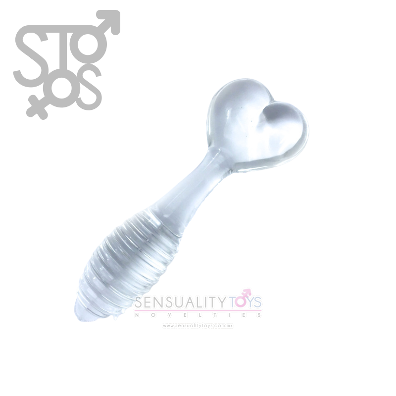 YF-601 PLUG DE CRISTAL CON CORAZON