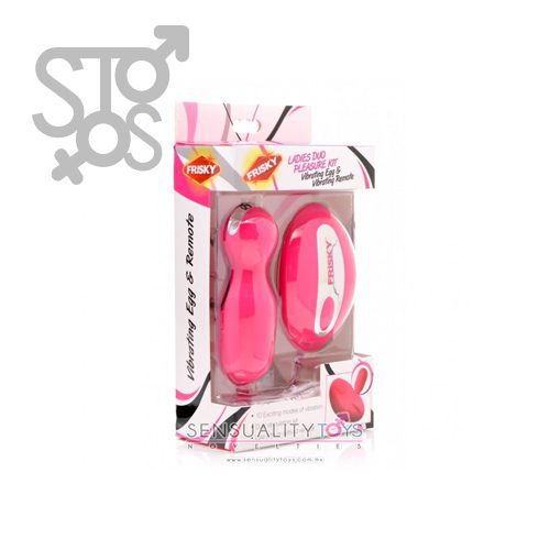 AF650 FRISKY - LADIES DUO PLEASURE KIT - VIBRATING EGG & VIBRATING REMOTE