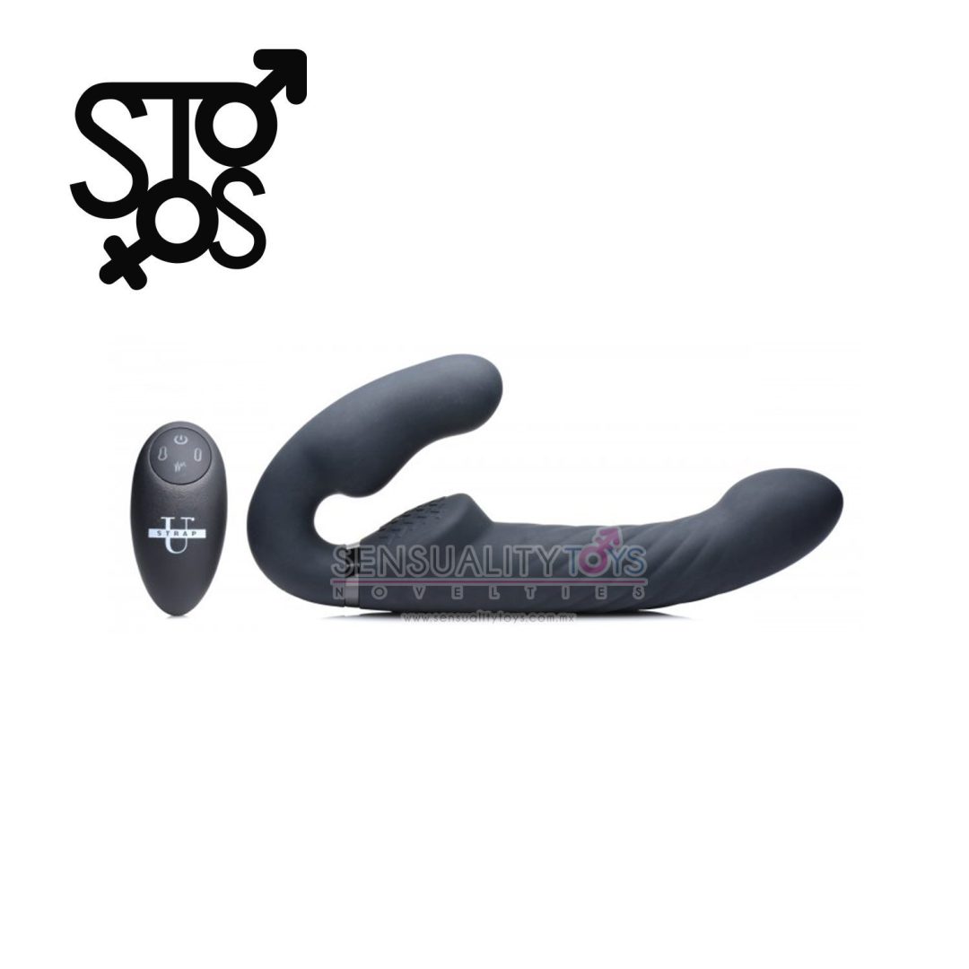 AG413 Ergo-Fit Twist Inflate Vibrating Strapless - Negro - Imagen 2