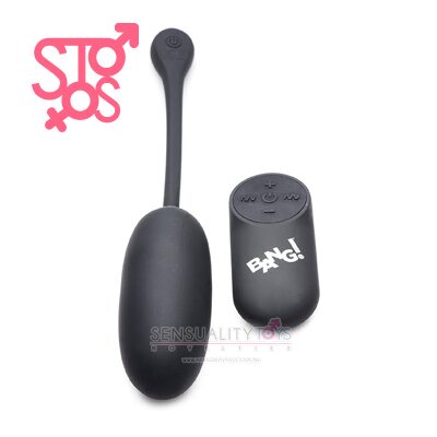 AG590-Black BANG! 28X PLUSH EGG & REMOTE CONTROL - BLACK - Imagen 3