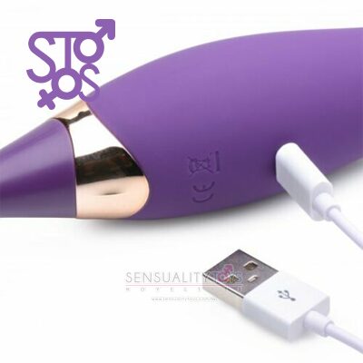 AG690 "IN Power Zinger Pro Pulsing G-Spot Pinpoint Vibrator w/ 2 Attachments" - Imagen 2