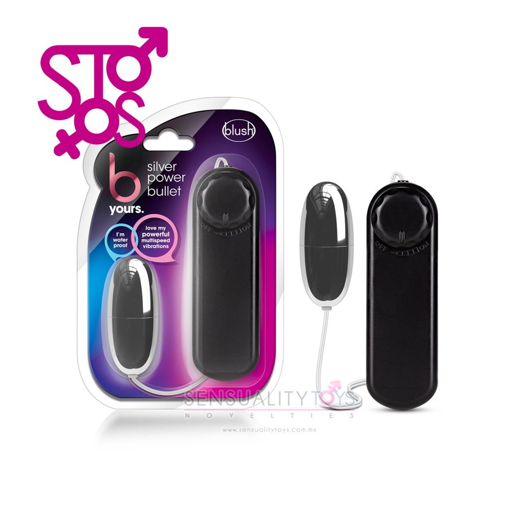BL-05506 B YOURS -SILVER POWER BULLET- BLACK