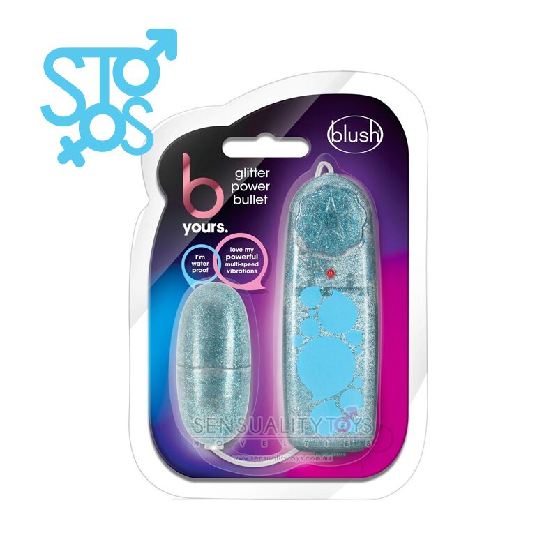 BL-05532 B YOURS - GLITTER POWER BULLET - BLUE