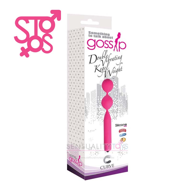 CN-0109-04-50 GOSSIP - DOUBLE VIBE KEGEL WEIGHT - MAGENTA