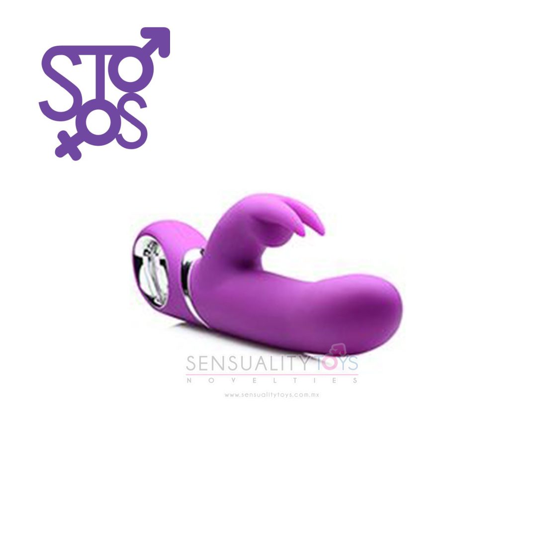 CN-21-2010-40 Power Bunnies Twirly Spinning Silicone Rabbit Vibrator - Purple - Imagen 2