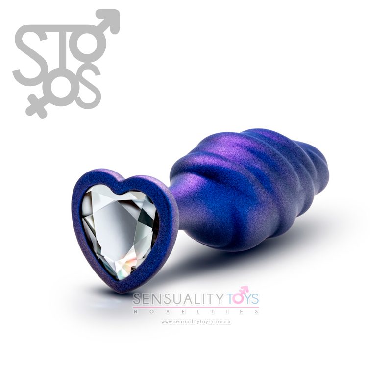 BL-10122 ANAL ADVENTURES MATRIX - BUMPED BLING PLUG - SAPPHIRE - Imagen 3